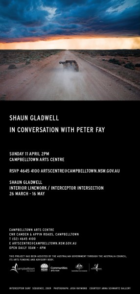 Shaun Gladwell Invitation