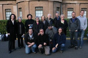 The group of artists departing Sydney for Fowlers Gap.