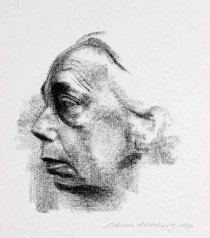 Käthe Kollwitz, Kollwitz Selbstbildnis im profil, 1927, 32 x 29.7 cm Käthe Kollwitz, Kollwitz Selbstbildnis im profil, 1927, 32 x 29.7 cm