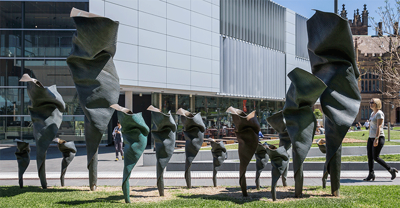 Set in bronze | $1.4 million sculpture gifted to the University of Sydney image