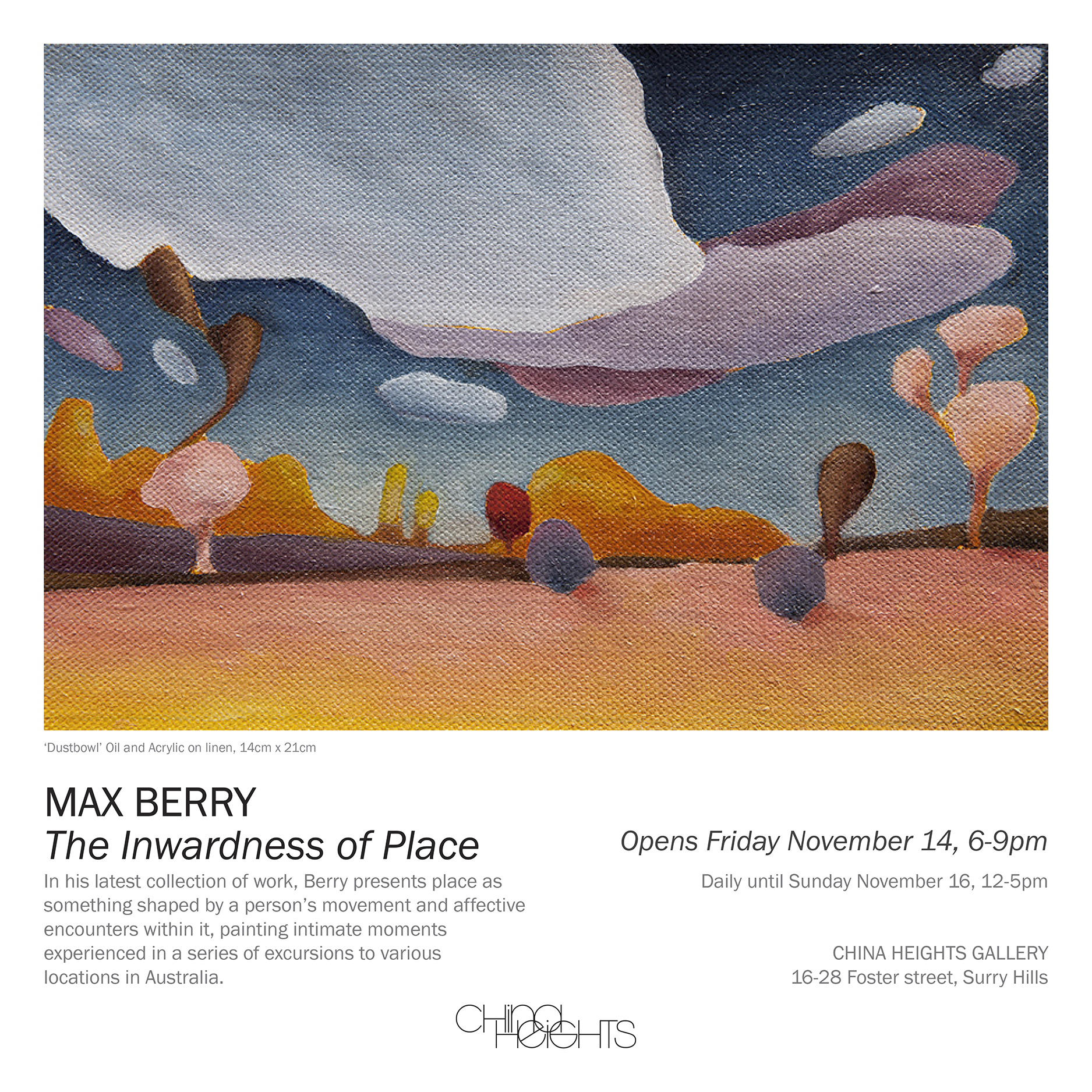 Maxberry Max Berry - 'The Inwardness of Place' - Artist Profile